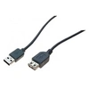Image de Cordon USB 2.0 type A / B avec ferrites noir - 2,0 m