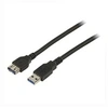 Image de Rallonge USB 3.0 type A / A noire - 1,8 m