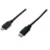 Image de exertis Connect - Câble USB - 24 pin USB-C (M) pour Micro-USB de type B (M) - USB 2.0 - 1 m - noir