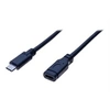 Image de exertis Connect - Câble d'extension USB - 24 pin USB-C (M) pour 24 pin USB-C (F) - USB 3.1 Gen 2 - 1 m - noir