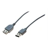 Image de exertis Connect - Rallonge de câble USB - USB (M) pour USB (F) - USB 2.0 - 3 m - gris