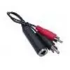 Image de Adaptateur jack 6. 35 mm vers 2 x rcam - 0,10 m