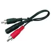 Image de Adaptateur Jack 3.5 vers 2xRCAM femelle/mâle-0.2m#
