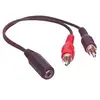 Image de Adaptateur Jack 3.5 mm vers 2 x RCAM - 0,20 m