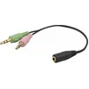 Image de Adaptateur Ctia Micro & Casque 3,5mm Stereo Vers Jack 3,5 mm