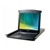 Image de console lcd kvm cat5 4 ports + dongles vga/usb 30m