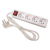 Image de Multiprise 4 prises avec interrupteur blanche - 1,5 m