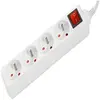 Image de Multiprise 4 prises avec interrupteur blanche - 4,0 m