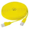 Image de exertis Connect - Cordon de raccordement - RJ-45 (M) pour RJ-45 (M) - 5 m - paire torsadée écrantée (F/UTP) - CAT 6 - sans crochet, plat - jaune