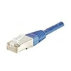 Image de exertis Connect - Cordon de raccordement - RJ-45 (M) pour RJ-45 (M) - 2 m - F/UTP (ScTP) - CAT 5e - moulé - bleu
