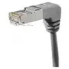 Image de Cordon RJ45 catégorie 5e F/UTP coudé bas gris - 0,3 m