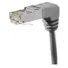 Image de Cordon RJ45 catégorie 5e F/UTP coudé bas gris - 3 m