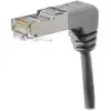 Image de exertis Connect - Cordon de raccordement - RJ-45 (M) angle vers le bas pour RJ-45 (M) angle vers le bas - 2 m - SFTP, PiMF - CAT 6a - moulé - gris