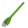 Image de Cordon RJ45 catégorie 6A S/FTP LSOH PUR snagless vert - 1 m