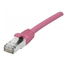 Image de Cordon RJ45 catégorie 6A F/UTP LSOH snagless rose - 0,15 m