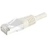 Image de Cordon RJ45 catégorie 6A S/FTP gris - 0,5 m