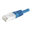 Image de Dexlan - Cordon de raccordement - RJ-45 (M) pour RJ-45 (M) - 1 m - S/FTP - CAT 6a - intérieur, moulé - bleu