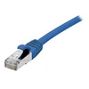 Image de - Cordon de raccordement - RJ-45 (M) pour RJ-45 (M) - 5 m - SFTP - CAT 6a - sans halogène, moulé, sans crochet - bleu