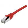 Image de - Cordon de raccordement - RJ-45 (M) pour RJ-45 (M) - 5 m - SFTP - CAT 6a - sans halogène, moulé, sans crochet - rouge