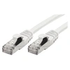Image de exertis Connect - Cordon de raccordement - RJ-45 (M) pour RJ-45 (M) - 5 m - SFTP, PiMF - CAT 6a - sans halogène, moulé, sans crochet - blanc