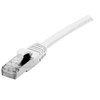 Image de Dexlan - Cordon de raccordement - RJ-45 (M) pour RJ-45 (M) - 5 m - S/FTP - CAT 6a - sans halogène, moulé, sans crochet - blanc