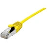 Image de Dexlan - Cordon de raccordement - RJ-45 (M) pour RJ-45 (M) - 30 cm - 4.8 mm - SFTP - CAT 6a - sans halogène, sans crochet - jaune