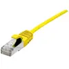 Image de Dexlan - Cordon de raccordement - RJ-45 (M) pour RJ-45 (M) - 3 m - 4.8 mm - SFTP - CAT 6a - sans halogène, sans crochet - jaune