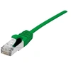Image de Dexlan - Cordon de raccordement - RJ-45 (M) pour RJ-45 (M) - 30 cm - 4.8 mm - SFTP - CAT 6a - sans halogène, sans crochet - vert