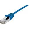 Image de Dexlan - Cordon de raccordement - RJ-45 (M) pour RJ-45 (M) - 10 m - 4.8 mm - SFTP - CAT 6a - sans halogène, sans crochet - bleu