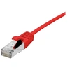 Image de Dexlan - Cordon de raccordement - RJ-45 (M) pour RJ-45 (M) - 10 m - 4.8 mm - SFTP - CAT 6a - sans halogène, sans crochet - rouge