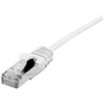 Image de Dexlan - Cordon de raccordement - RJ-45 (M) pour RJ-45 (M) - 5 m - 4.8 mm - SFTP - CAT 6a - sans halogène, sans crochet - blanc