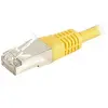 Image de Cordon RJ45 catégorie 6A F/UTP jaune - 0,5 m