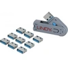 Image de Lot de 10 bouchon-cadenas USB type A Codage bleu