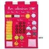 Image de calendrier rose éducatif en tissu