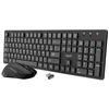 Image de APM 100042 - Pack- Combo Clavier Azerty et Souris Optique - Technologie Sans Fil 2,4 Ghz - Fonctionnement Ultra Rapide - Touches de Raccourcis - Clavier Bureautique - Noir en occasion ou reconditionné