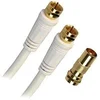 Image de APM - Câble RF - connecteur F mâle pour connecteur F mâle - 5 m - coaxial - blanc