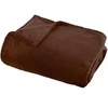 Image de Créateur d'intérieur - Plaid en Flanelle Uni "Ollis" 130x180cm Marron Tonka