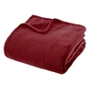 Image de Créateur d'intérieur - Plaid en Flanelle Uni "Ollis" 180x230cm Rouge Grenat