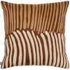 Image de Coussin Hary carré brodé coton 45x45cm Marron