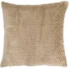 Image de Coussin Jacquard en Flanelle 40x40cm Beige - Déhoussable