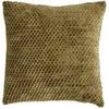 Image de Coussin carré Lyno jacquard en flanelle 40x40cm Kaki