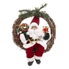 Image de Créateur d'intérieur - Couronne Père Noël Déco Soir 39cm Rouge & Beige