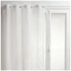Image de - Voilage Sama impression jacquard 140 x 240 cm - Blanc - Sama