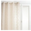 Image de - Voilage Sama impression jacquard 140 x 240 cm - Lin/Beige - Sama