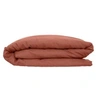 Image de - Housse de couette 2 places en lin 260x240 - Terracotta