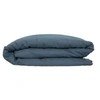 Image de - Housse de couette 2 places en lin 260x240 - Bleu Canard