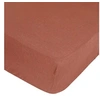 Image de - Drap Housse bonnet 30 cm 100% Lin 160x200 cm - Marron terracotta