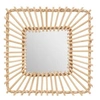 Image de Créateur d'intérieur - Miroir Mural Design "Rotin Carré" 40cm Beige
