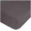 Image de - Drap Housse bonnet 30 cm 100% Lin Tropiques 140x190 cm - Gris Ardoise - Tropiques