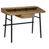 Image de - Bureau Josan en MDF avec 1 tiroir de rangement central - Effet Chêne - Josan